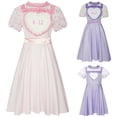 thumbnail image 2 of Disfraz de Angelita para adultos y niños, disfraz de Cosplay para niñas K-12, disfraz de bebé llorón rosa y morado, traje de carnaval para Halloween, 2 of 5