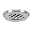 thumbnail image 1 of Jabonera con drenaje de acero inoxidable, soporte para jabonera de doble capa para baño y cocina (1 unidad, plateado), 1 of 5