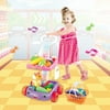 Pretend Play Set - Fruit And Vegetable Trolley - With Colourful Light And Music
