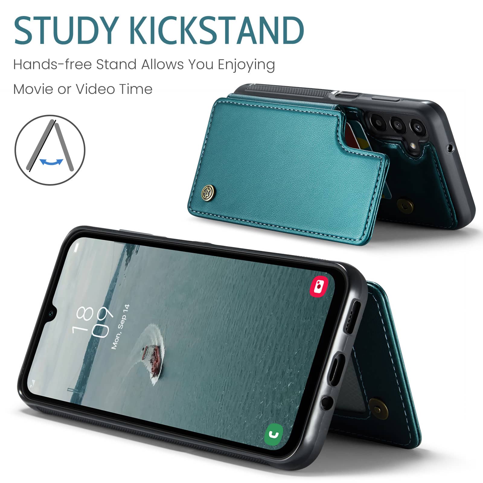 Cyberland Samsung Galaxy A16 Wallet Case Green photo 4