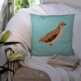 thumbnail image 3 of Carolines Treasures BB8129PW1414 Golden Phoenix Quail Blue Check Fabric Decorative Pillow, 14 x 14 in., 3 of 4