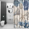 thumbnail image 4 of Retro Ocean Bathroom Shower Curtain, Sand Money Farmhouse Vintage Anchor Waterproof Washable Soft Bath Curtain for Bathtub Decor with 12 Hooks&Grommet, 60x72 Inch, 4 of 9