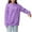 #04 Purple, variant on Hoodies for Women Long Sleeve Sweatshirts Casual Comfy Workout Tops Pocket Trendy Fleece Solid Color Pullover Fall Winter Comfy Outwear Clothes 2025