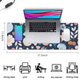 thumbnail image 5 of Long Mouse Pads for Desk,Pioneer Flower Floral Print Pattern Desk Mats on Top Of Desks, Desk Mouse Pad Extra Large with 3mm Non-Slip Base and Stitched Edge for Gaming,Office,Work,Home 31.5"x11.8", 5 of 6