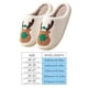 thumbnail image 4 of Pantufla Zapatillas de ciervo Zapatillas sin cordones Zapatillas cálidas para mujer y hombre Zapatillas de invierno para regalo de Navidad Wdftyju  Tenis De Mujer Tenis De Hombre, 4 of 8
