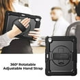 thumbnail image 6 of AMZER TUFFEN Multilayer Case with 360 Degree Rotating Kickstand with Shoulder Strap, Hand Grip, Pencil Holder for iPad Air 13" M2 (2024) / iPad Air 13" M3 (2025) - Black, 6 of 6