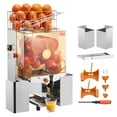 thumbnail image 1 of VEVOR Commercial Orange Juicer Machine, 120W Automatic Juice Extractor with Water Tap, Stainless Steel Orange Squeezer, with Pull-Out Filter Box, PC Cover, 1 of 9