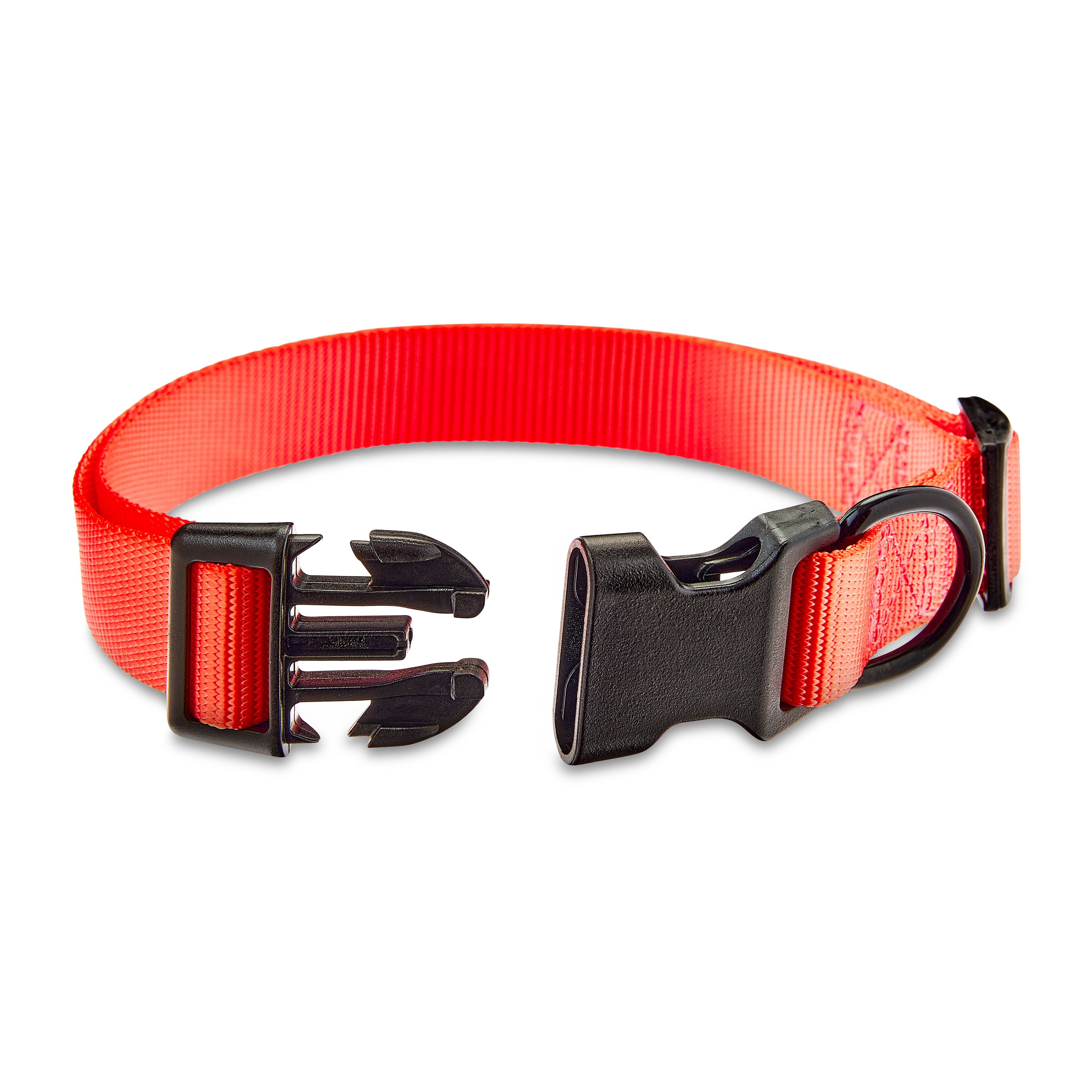 Vibrant Life Polyester Adjustable Dog Collar, Coral, L