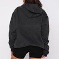 thumbnail image 5 of Sudadera Jersey básico informal con hombros caídos para mujer, jersey de talla grande, atuendo diario sencillo Ygjytge Gris oscuro T L para Mujer, 5 of 5