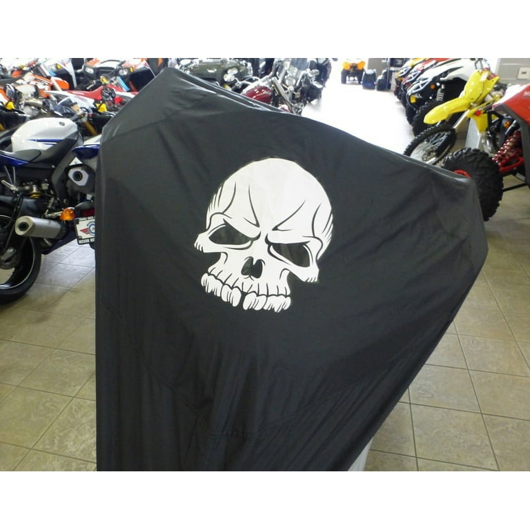 Formosa Covers Deluxe all season Motorcycle cover SKULL logo in