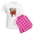 thumbnail image 5 of CafePress - Fa La La Llama Women's Light Pajamas - Women's Short Sleeve Print T-Shirt and Pants Light Cotton Pajama Set, 5 of 7