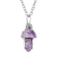 thumbnail image 1 of Collar colgante de seda vintage con colgante de cristal natural, 1 of 2