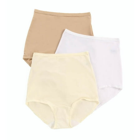 Women's Shadowline 17005pk Spandex Classics Brief Panty - 3 Pack