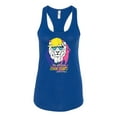 thumbnail image 2 of Funny Lion Tiger King Hey All You Cool Cats and Kittens | Womens Animal Lover Jersey Racerback Tank Top, Royal, Small, 2 of 3