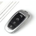 thumbnail image 4 of HUGFEGWE Premium Soft TPU 360 Degree Full Protection Key Shell--Key Fob Cover Case Compatible with Hyundai Sonata Santa fe Tucson Keyless Entry Smart Key(Clear) U2536-21579, 4 of 5