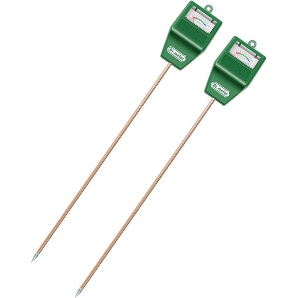 Soil Moisture Meter, 2 Pack Long Probe Soil Tester Hygrometer for Houseplants - Plant Water Gauge Meter for Garden Lawn Farm Indoor & Outdoor Use, No Battery Needed, Gardening Gifts