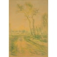 thumbnail image 3 of Alfred Sisley 11x14 Black Modern Framed Museum Art Print Titled - Landscape with Trees (1880-85), 3 of 5