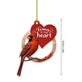 thumbnail image 2 of Twinkseal Easy to Hang Christmas Ornament Double-sided Printed Christmas Tree Pendant Priest Realistic Bird Decor with Letter Print Tag Hanging for Christmas, 2 of 8