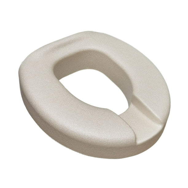 Cojín para Asiento de Inodoro, Almohadilla para Asiento de Inodoro, Asiento de Inodoro Elevado, Lavable, Material Impermeable, Accesorio Cómodo para P Beige
