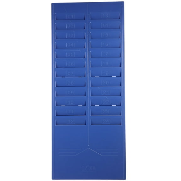 MEIBUTYUP Plastic Time Card Rack Wall Mount Holder for Office and Home Use, and Space-Saving Organizer