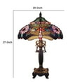 thumbnail image 5 of CHLOE Lighting ZYGO Tiffany-style 2 Light Dragonfly Table Lamp 19" Shade, 5 of 5