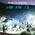 thumbnail image 3 of OLIGHT Seeker 4 Pro Rechargeable Flashlights, High Powerful Bright Flashlight 4600 Lumens with USB C Holster, Waterproof for Emergencies, Camping, Searching (Desert Tan)(Cool White 5700K~7000K), 3 of 10