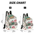 thumbnail image 2 of FORMRS Mini Backpack Purse for Women Travel Daypack Casual Shoulder Bag, Christmas Train, 2 of 7
