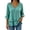 570#Green, variant on 2025 Cotton Linen Tops for Women Casual Boho Short Sleeve V Neck Shirts Blouses Ruffled Hem Tunic Wine 2XL