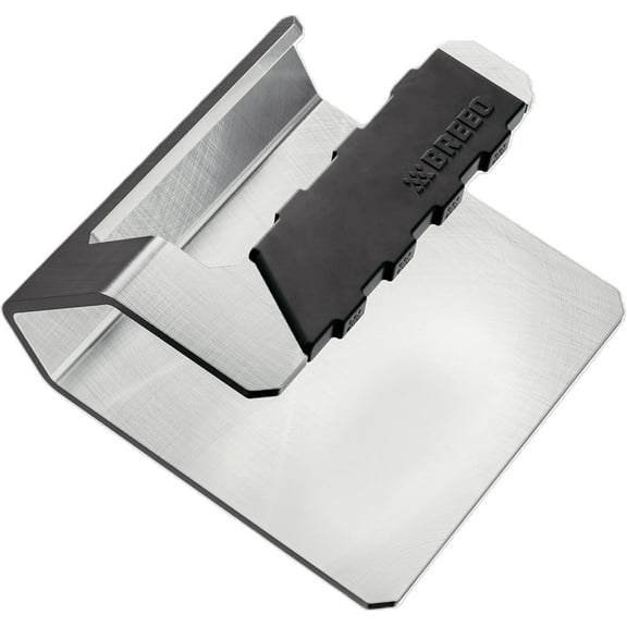 Breeo Griddle Press, Heavy-Duty Stainless Steel, USA Made, for Smash Burgers, Steak & Sandwiches, and Flat Top Grilling, Grill Press, 2.6 Lbs