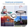 thumbnail image 4 of 1 Pce Housse de Trampoline 38 Pouces Protection Ronde Accessoires de Remplacement Noir (Diamètre 96cm), 4 of 9