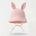 thumbnail image 2 of QSAWXQZ Baby Bucket Hat Breathable Solid Cotton Gauze Sun Hat for Summer Free Size, 2 of 7