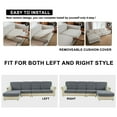 thumbnail image 2 of Sanmadrola Couch Covers Sofa Cushion Cover Slipcovers Wear-Resistant Universal Stretch Anti-Slip Sectional L Shape Sofa Covers, Chaise Lounge Sofa Slipcover, 2 of 8