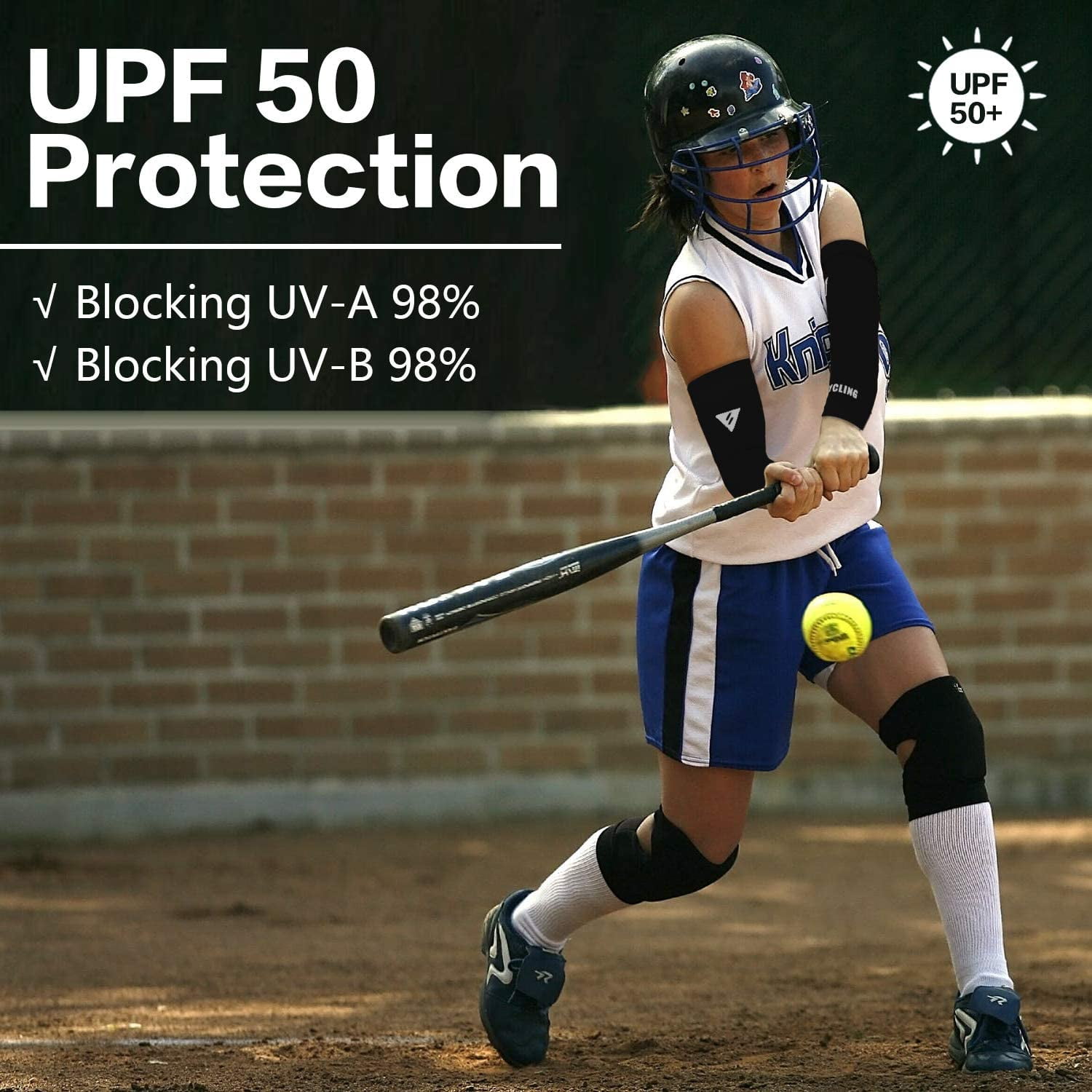 Azlanway Lot De 6 Paires De Manchons De Protection UV UPF 50