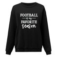 thumbnail image 1 of Gibobby Sudadera oversize mujer Sudadera con cuello redondo para mujer(Negro,CH), 1 of 3