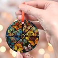 thumbnail image 4 of Butterfly Ornament, Colorful Window Decoration, Nature Inspired Home Decor, Vibrant Hanging car accessory, Artistic Gift, Holiday Keepsake, Xmas Tree Hanging Decoration, Seasonal G, 4 of 5