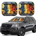thumbnail image 1 of Vsdgher Halloween Fruit Platter Print Car Windshield Sun Shade, Reflective Sunshade Window Sunshade Sun Visor Protector Fit for Cars,Trucks,SUVs-Large, 1 of 6
