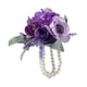 thumbnail image 2 of Pulsera de flores artificiales con ramillete, hecha a mano, para decoración de bodas, para fiestas, ceremonias, fotos de novias, 2 of 8
