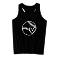 thumbnail image 4 of Pompotops Women's Pullover Sleeveless Printing Solid Color Vest Tops, 4 of 4