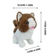thumbnail image 3 of Electric Plush Kitten Toy Brown - Interactive Moving Stuffed Cat with Realistic Sounds Pet Companion for Home Decor and Stress Relief, 3 of 8