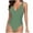 Army Green, variant on Edvintorg Solid Color Swimsuit for Women V-Neck Bathing Suit Backless One-Piece Filled Bra Swimwear Beachwear Binkini Monokini