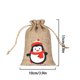 thumbnail image 3 of Bolsa de almacenamiento de dulces de Navidad, decoración de árbol de Navidad, medias de lino, bolsas de dulces de navidad, regalos de Papá Noel, Año Nuevo, 2023, 3 of 4