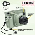 thumbnail image 7 of Fujifilm Instax Wide 400 Instant Film Camera (Sage Green) Bundle with Instax Wide Instant Film (20 Sheets), with Accessories Including Leather Camera Case, 7 of 7