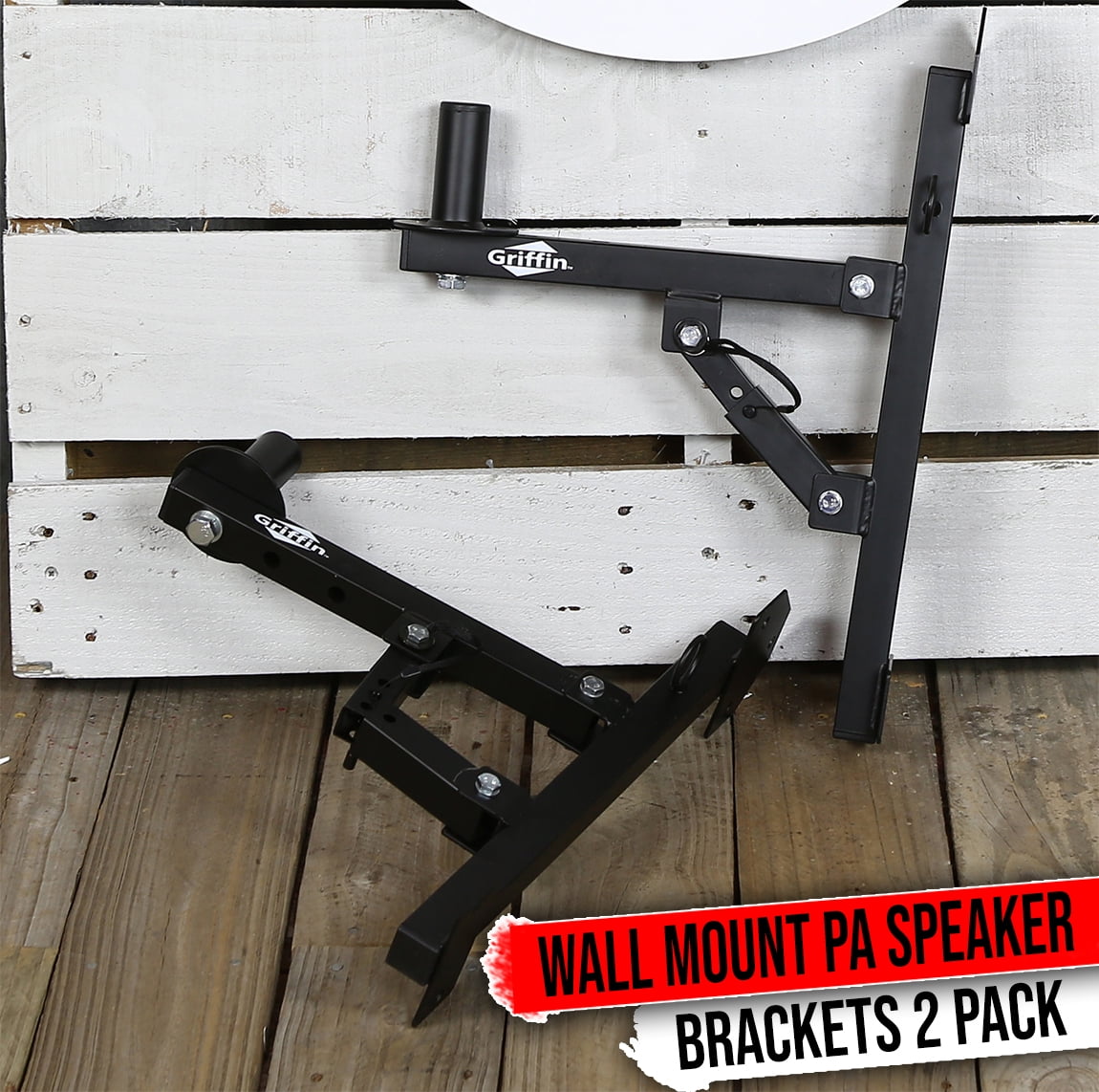 Studio Speaker Wall Mount Brackets Griffin 2 Audio Stage Stands DJ