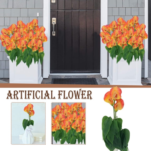 1PC Artificial Flower Latex Real Bridal Wedding Bouquet Home Decoration