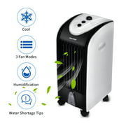 ELECWISH Portable Cooling Fan Evaporative Air Cooler with 3 Speeds 7 Timer Tower Fan Conditioner Cooling Humidifier Filter Low Noise with 4 L Water Tank