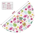 thumbnail image 3 of Yiaed Cute Flamingo Print Christmas Tree Skirt , Tree SkirtsTree Mat for Christmas Winter Holiday Indoor Decorations-30", 3 of 7