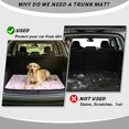 thumbnail image 4 of Yspwyqan Car Trunk Mat, Universal Size 29" x 39", Pink Bow Cow Print Season-Resistant Skid-Proof Cargo Liner, Cute Auto Accessory, Suitable for Most Sedans SUVs Wagons for Daily Commute Trips, 4 of 7