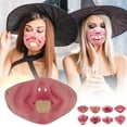 thumbnail image 3 of ZOUBAOQ Personalized Social Funny 3D Facial Expression Masks Women Men Prom Party Ride Breathable Mouth Face Mask Creative Printed Masks, 3 of 8
