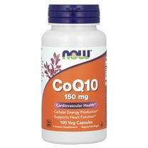 NOW Foods CoQ10, 150 mg, 100 Veg Capsules