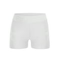 thumbnail image 6 of Nyeemya Kids Girls Dance Shorts with Sparkly Rhinestones Stretch Gymnastics Shorts for Stage Performance White 6, 6 of 7